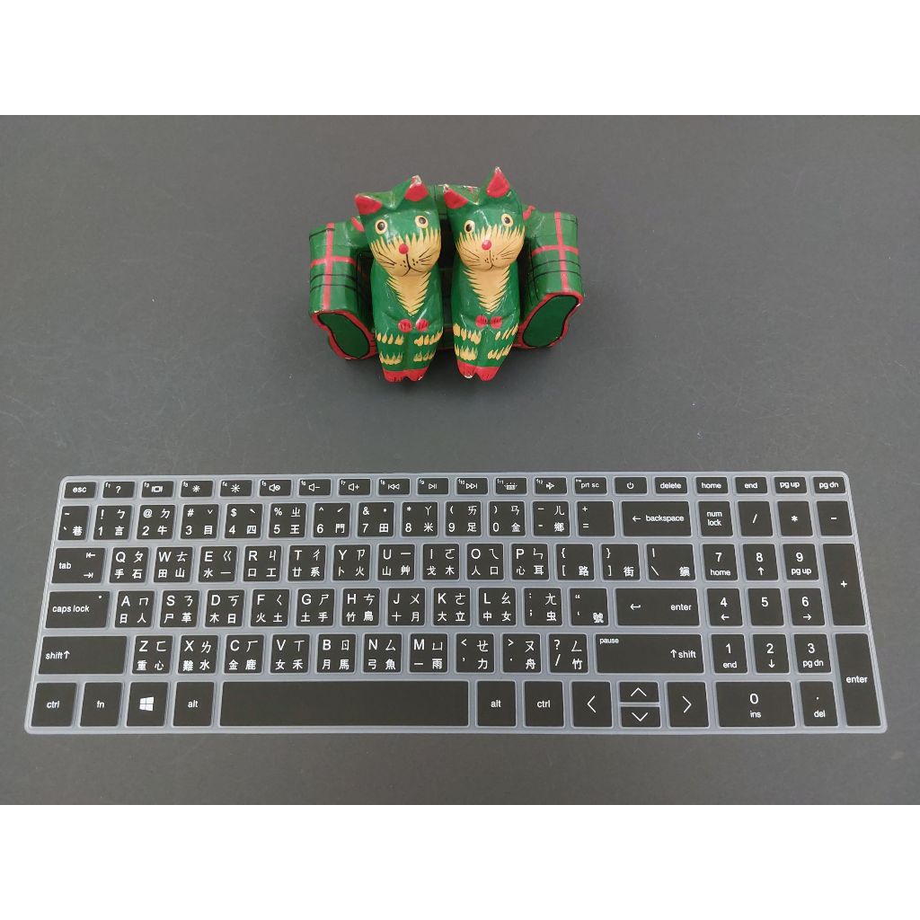 優質矽膠 繁注音/倉頡/彩色 惠普 HP Laptop 15s-fq3019TU 15-fd0127TU 鍵盤膜 防塵膜