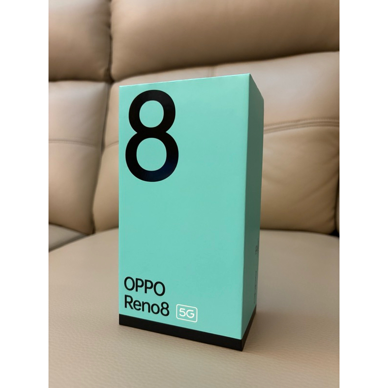 OPPO Reno8 5G智慧型手機空機 (8GB+256GB)微光黑 整盒 出廠年份2022（用不到便宜賣～沒用過）