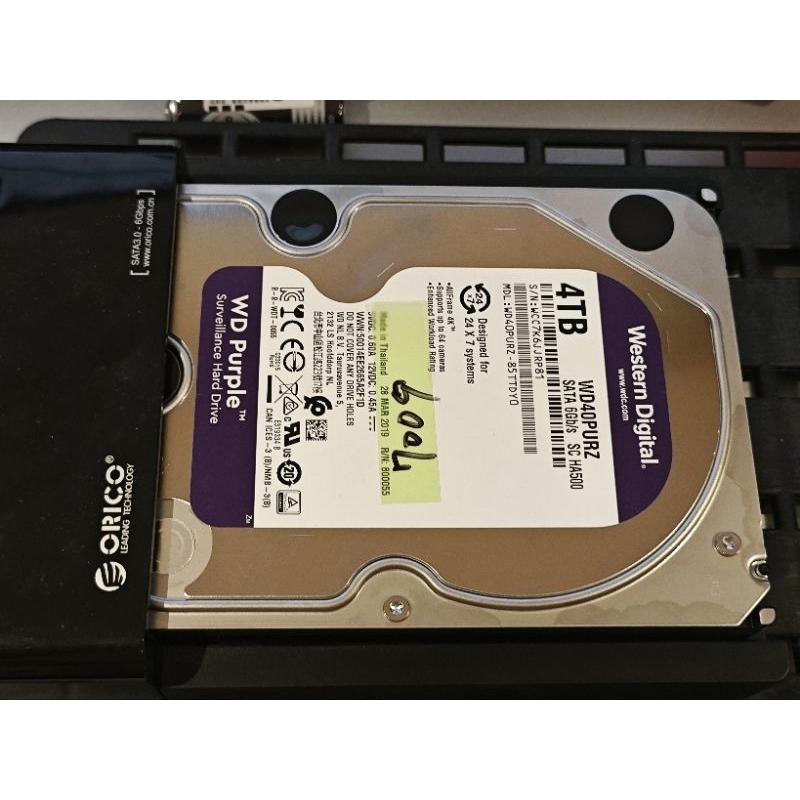 低時數 紫標硬碟 SATA 3.5吋硬碟  WD  Seagate HITACHI 4TB 企業級 NO.5