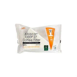 CAFEC Abaca+ DEEP 27專用濾紙 1杯份 精品咖啡 濾紙 ABACA PLUS /AFD27-100W
