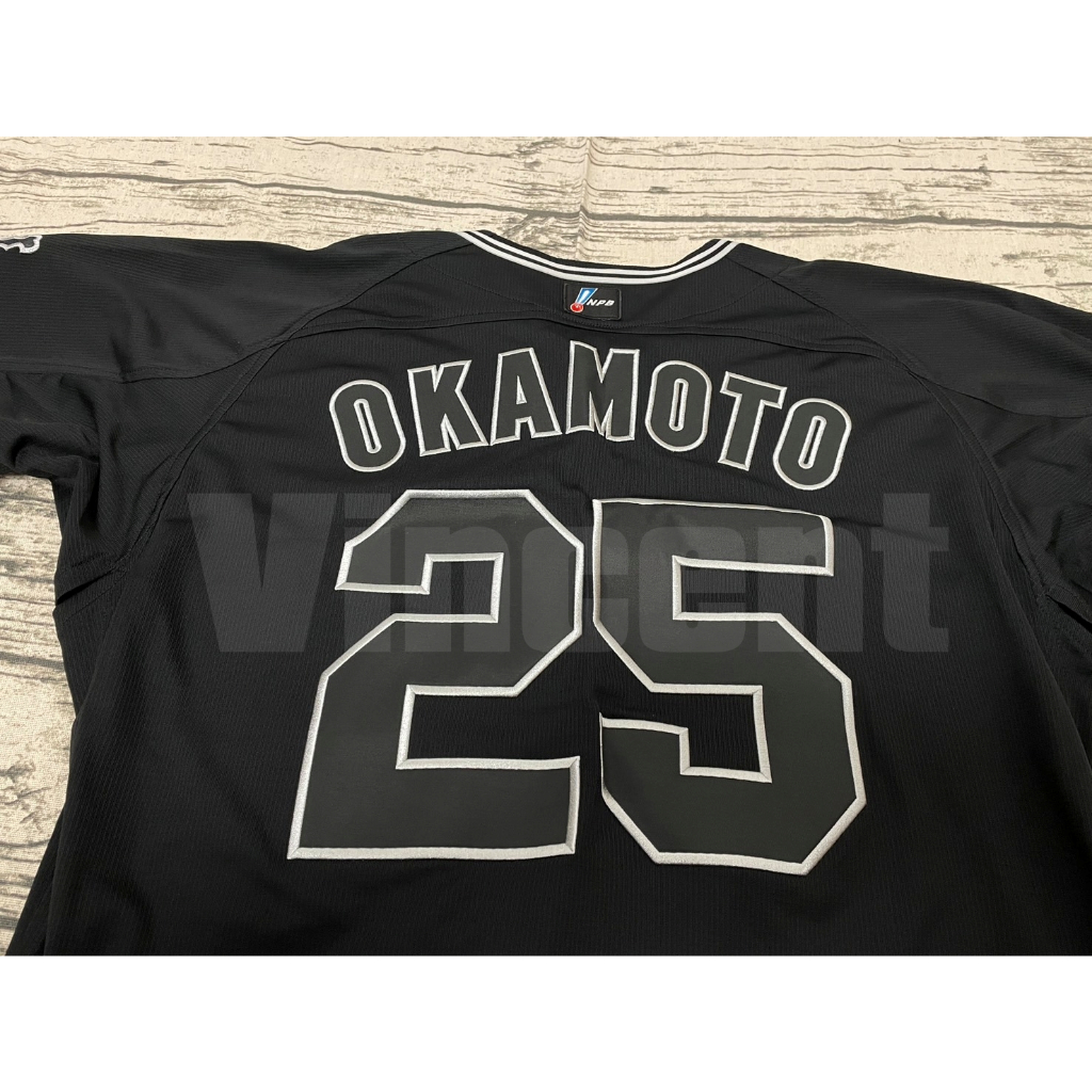二手 GIANT YOHJI YAMAMOTO 日本巨人隊 X 山本耀司 聯名球衣 25號 岡本和真 絕版球衣 讀賣巨人