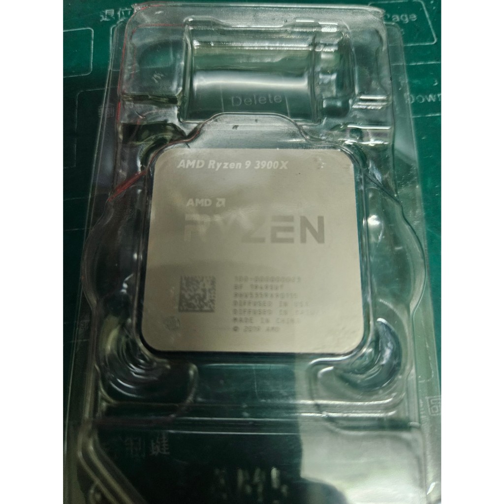 AMD Ryzen 9 3900X CPU 12核24緒 二手已過保 原廠風扇可加購