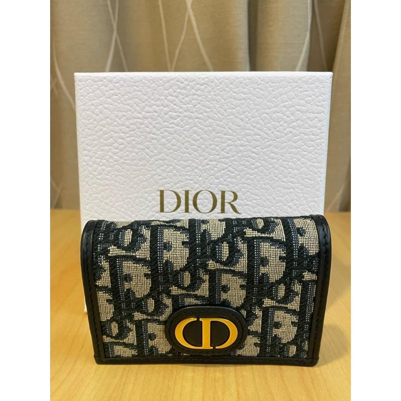 Dior Oblique 緹花30 Montaigne Glycine （與官網同步販售）錢包 零錢包 中夾 短夾