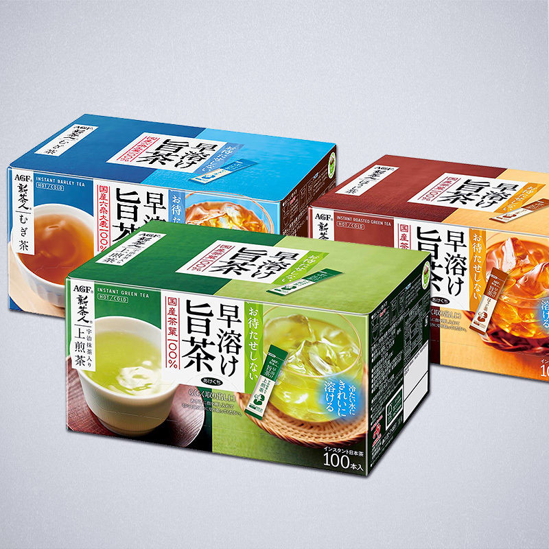 05/19出貨⧓AGF 新茶人 宇治抹茶 上煎茶•麥茶•焙茶 無糖隨身包 100入