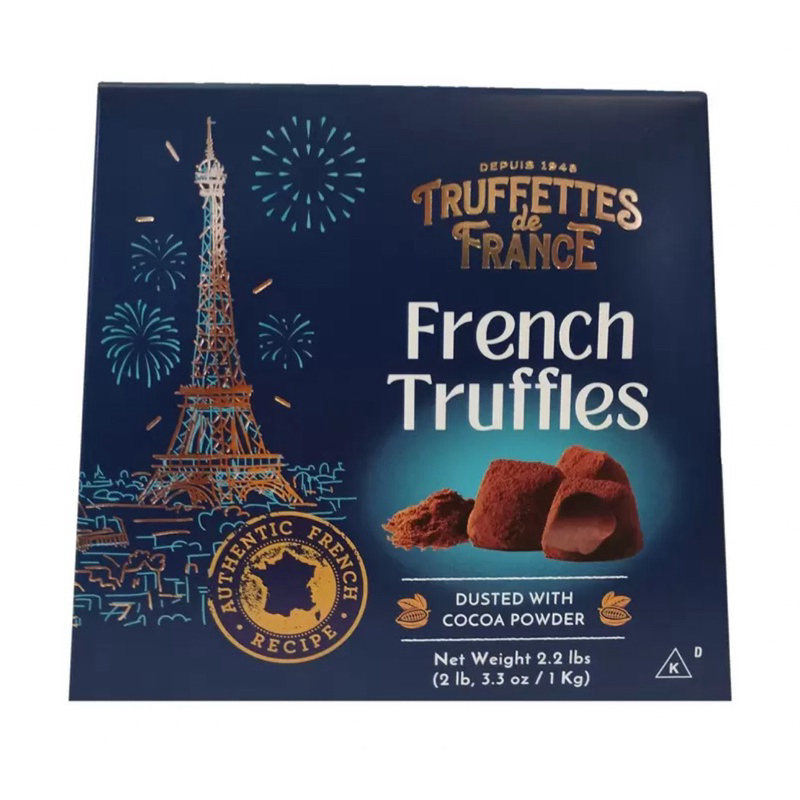 Truffettes de France 松露巧克力風味球 1公斤 X 2包