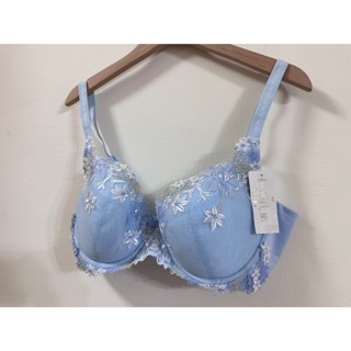 華歌爾 伊珊露絲 蕾絲 內衣 D75 C90 C80 C75 C85 D80 B75 B80 藍色 刺繡 內衣