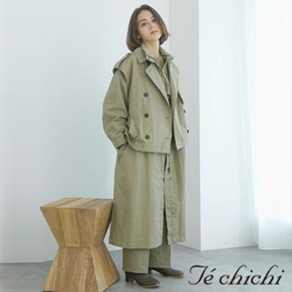 Te chichi 【SET ITEM】多穿式長版外套+翻領背心外套(FC37L0Z0180)