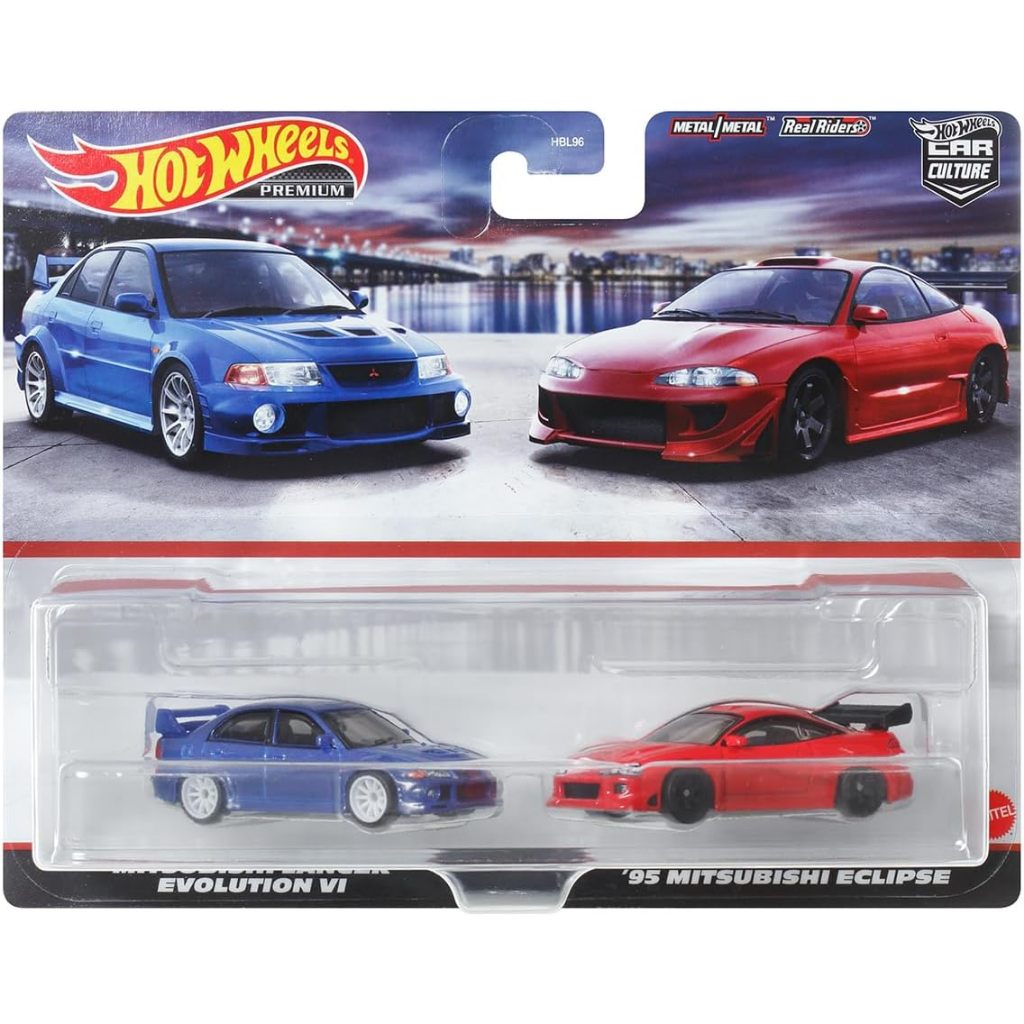 風火輪 Hot Wheels Premium 汽車文化 雙車套組 Lancer Evolution VI Eclipse