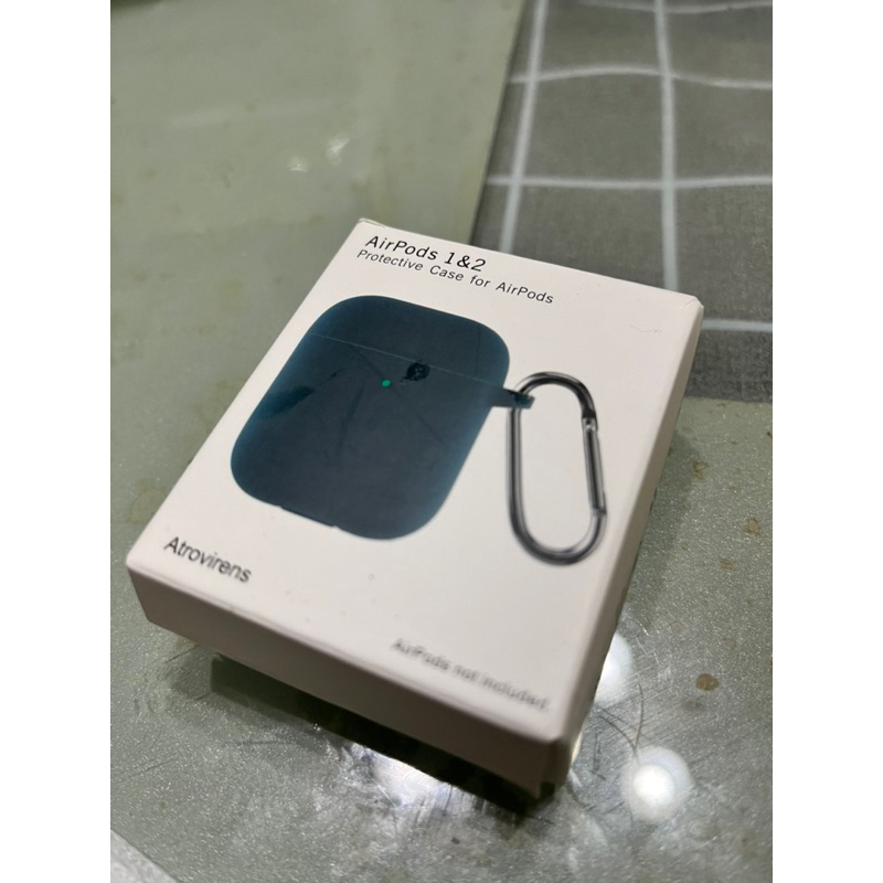 全新硅膠軟殼-ins墨綠色AirPods Pro保護套 1/2代保護殼 送掛鉤 蘋果無線藍牙耳機素面矽膠套