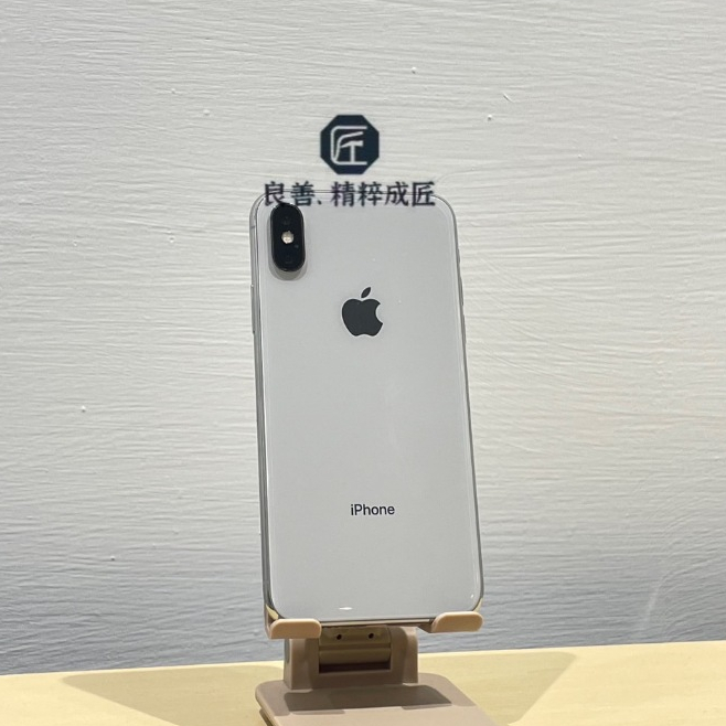 《良匠通訊》 Apple iPhone X 64G 5.8吋 銀無盒 (二手 機況不錯 副廠電池100%)中古機 公務機