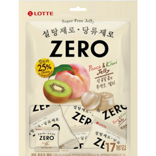 🔥 韓國 🇰🇷LOTTE 樂天 ZERO無糖水蜜桃&奇異果風味軟糖