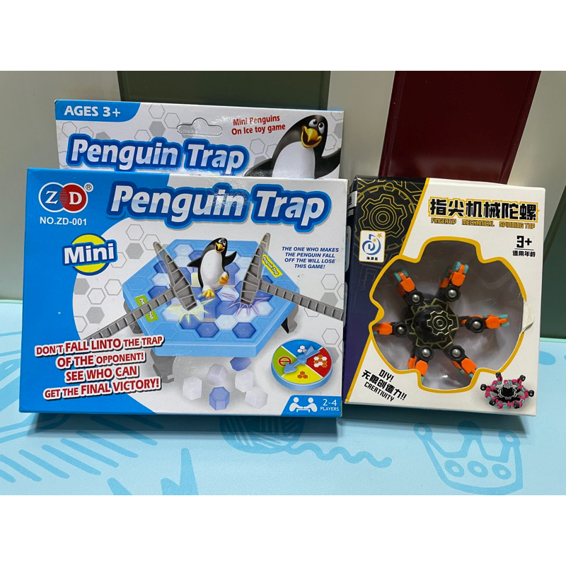 企鵝敲冰塊 Penguin Trap Mini版 超夯桌遊 益智遊戲 企鵝破冰 企鵝冰塊 親子遊戲 指尖陀螺