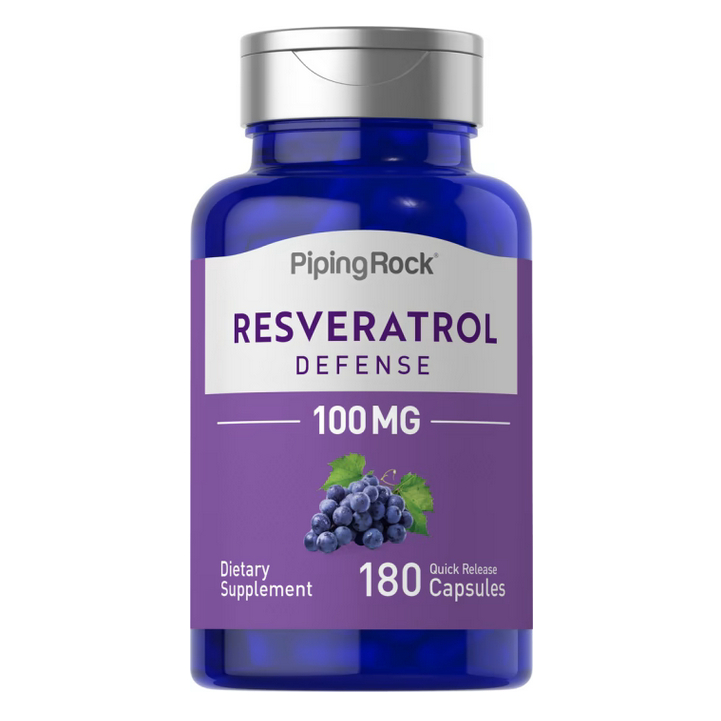 【Piping Rock】免運 Resveratrol 白藜蘆醇 100mg 180顆