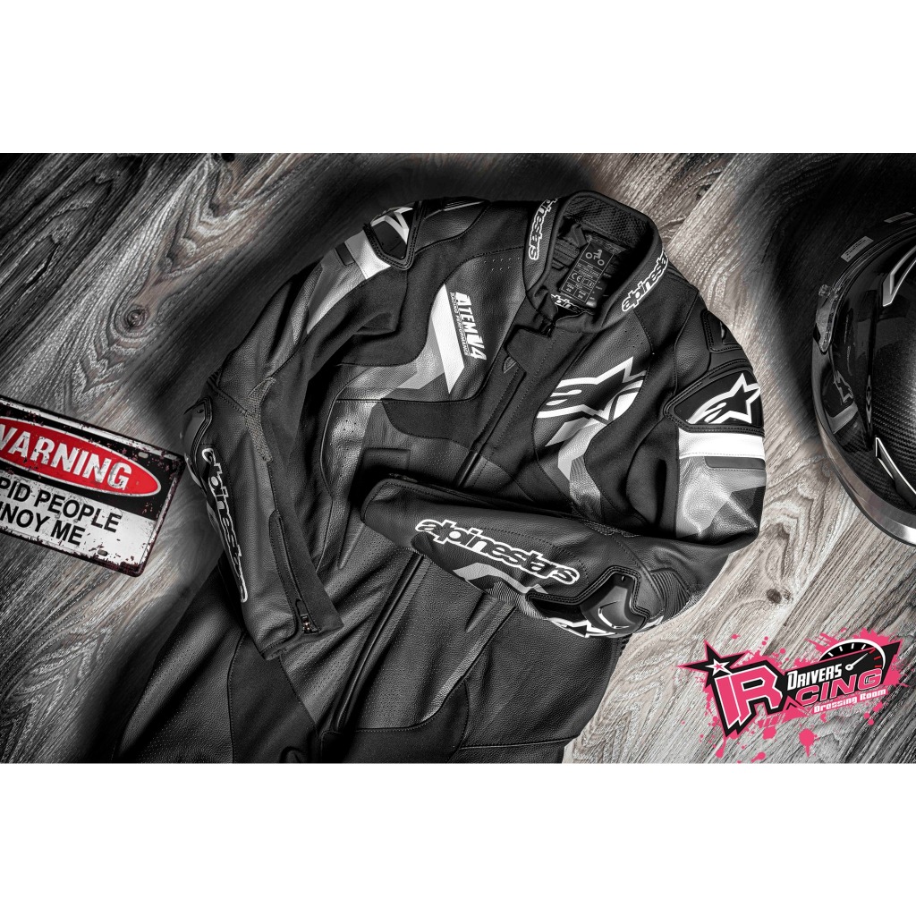 ♚賽車手的試衣間♚ Alpinestars® Atem V4 1PC 連身皮衣 防摔衣 黑/灰/白 一件式 最新款