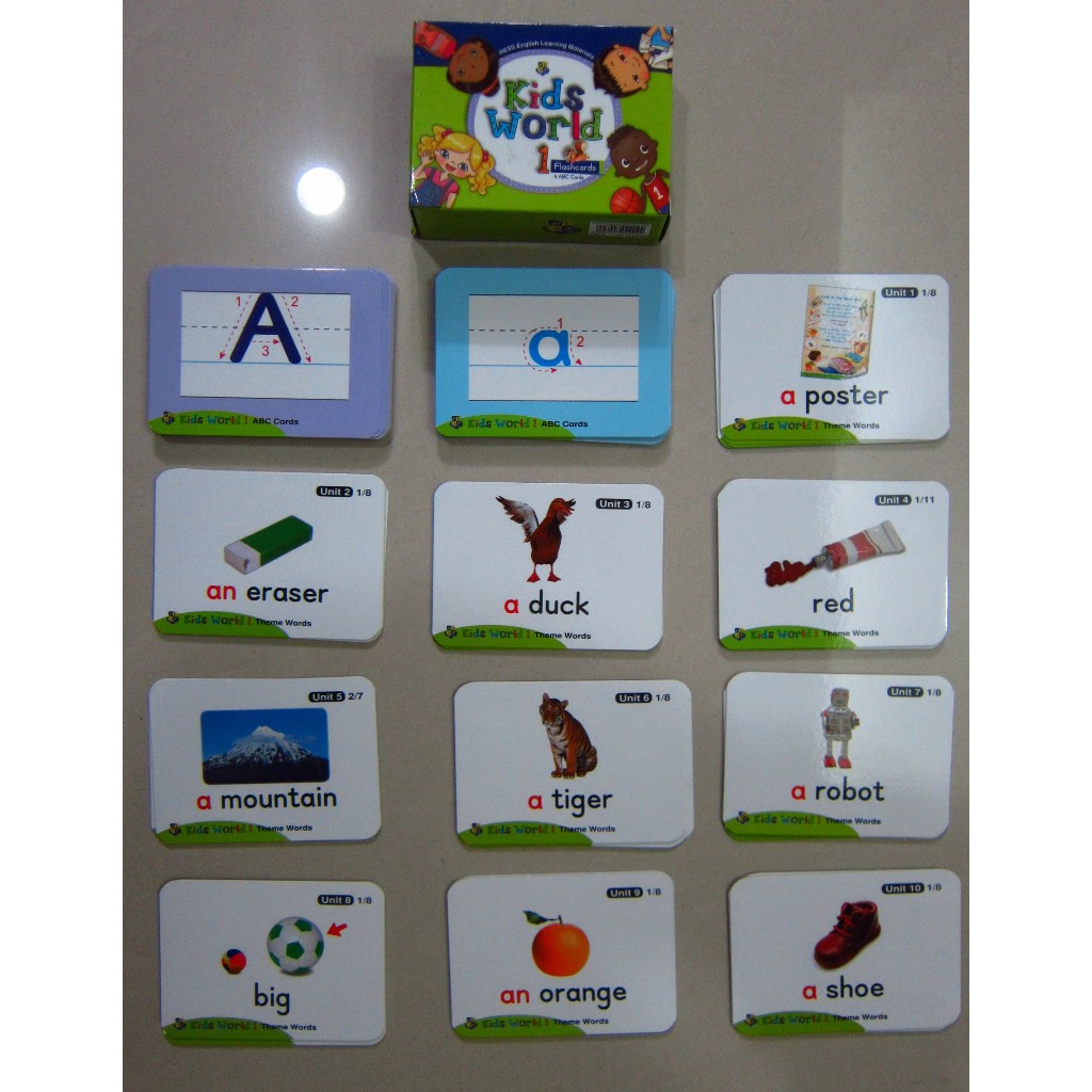 Hess 何嘉仁教材 kids world1 Flashcards &amp; ABC Cards