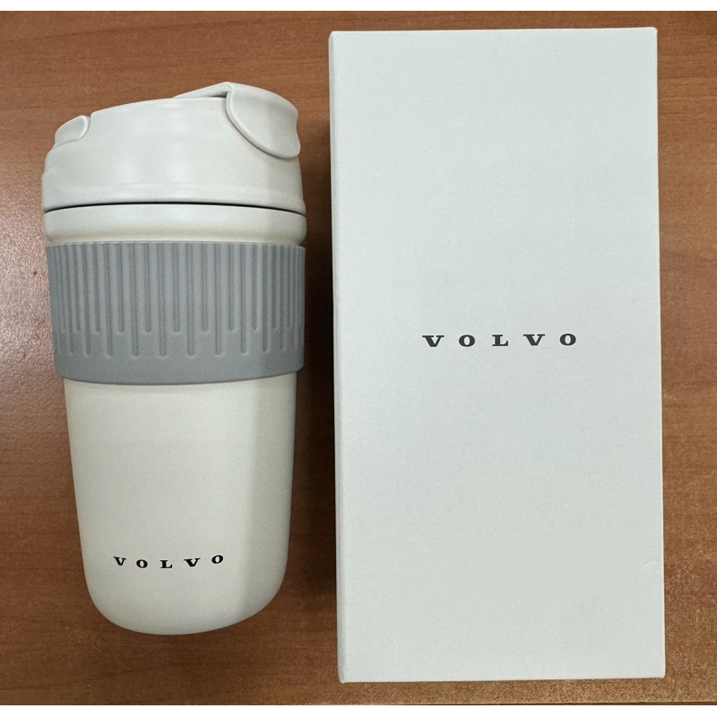 Volvo原廠晶瓷雙飲保溫杯 全新正品