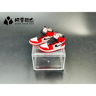 【阿雲】AJ1 芝加哥 迷你鞋子模型 立體球鞋 迷你鞋模牆鞋禮盒 購買皆附展示盒