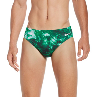 零碼正品， NIKE 男泳褲，M（Size:30)，綠色印花