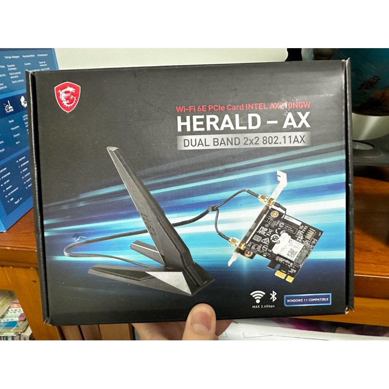 msi微星 HERALD-AX INTEL 內接無線網卡 AX210NGW WI-FI 6E 網卡 AX210