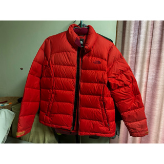 近全新 The North Face 700 紅色 L號 羽絨外套 拉鍊口袋 保暖 登山 下雪 外套