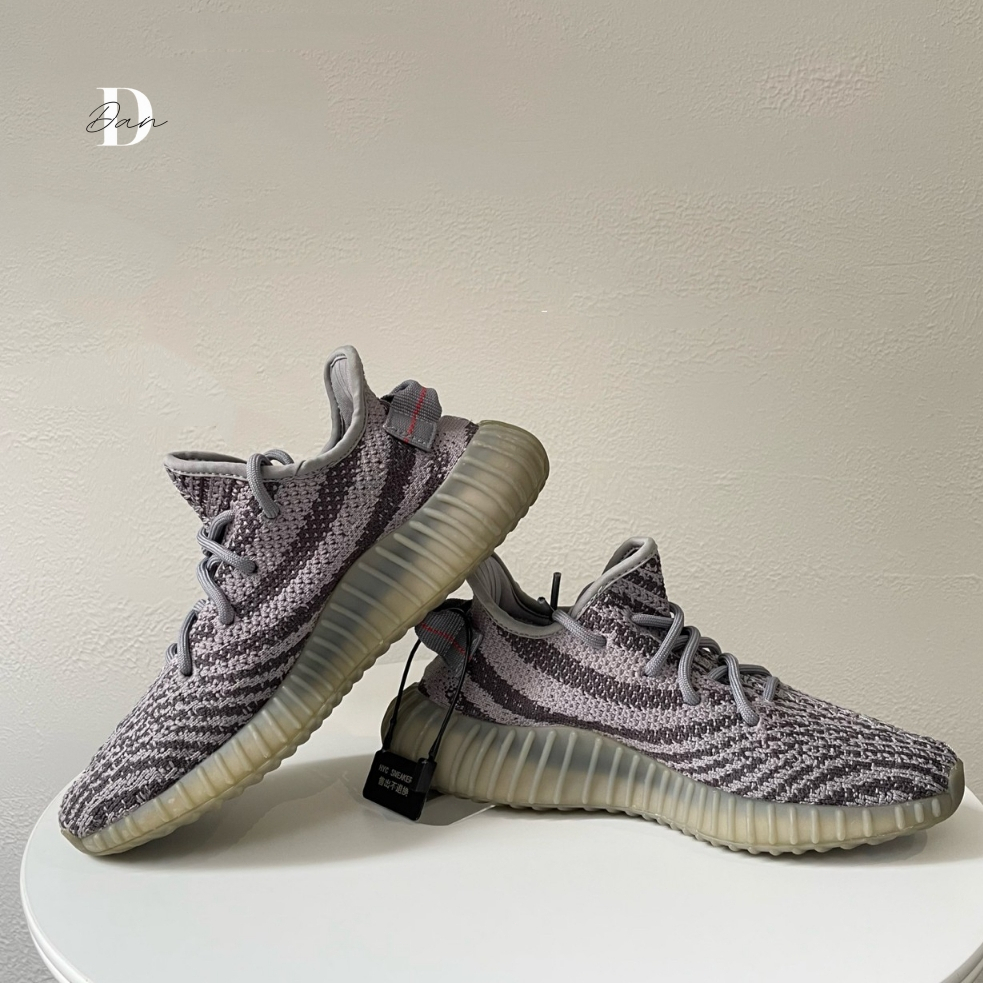 Аdidаs Yeezy Boost 350 V2 Beluga 灰橘 灰斑馬 男女 休閑 慢跑鞋 AH2203