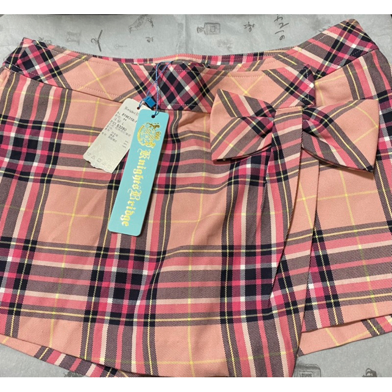 Knightsbridge 經典粉色格紋褲裙