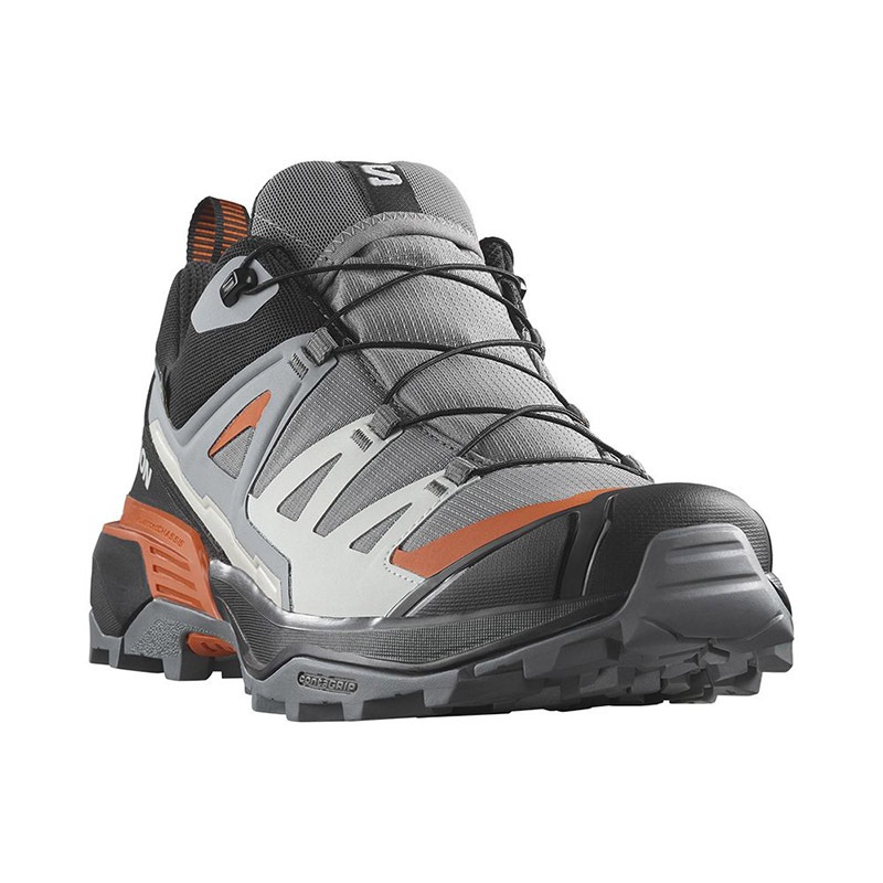 【SALOMON 法國】男 X ULTRA 360 Goretex 低筒登山鞋 靜灰/黑/尋香棕 L47453500