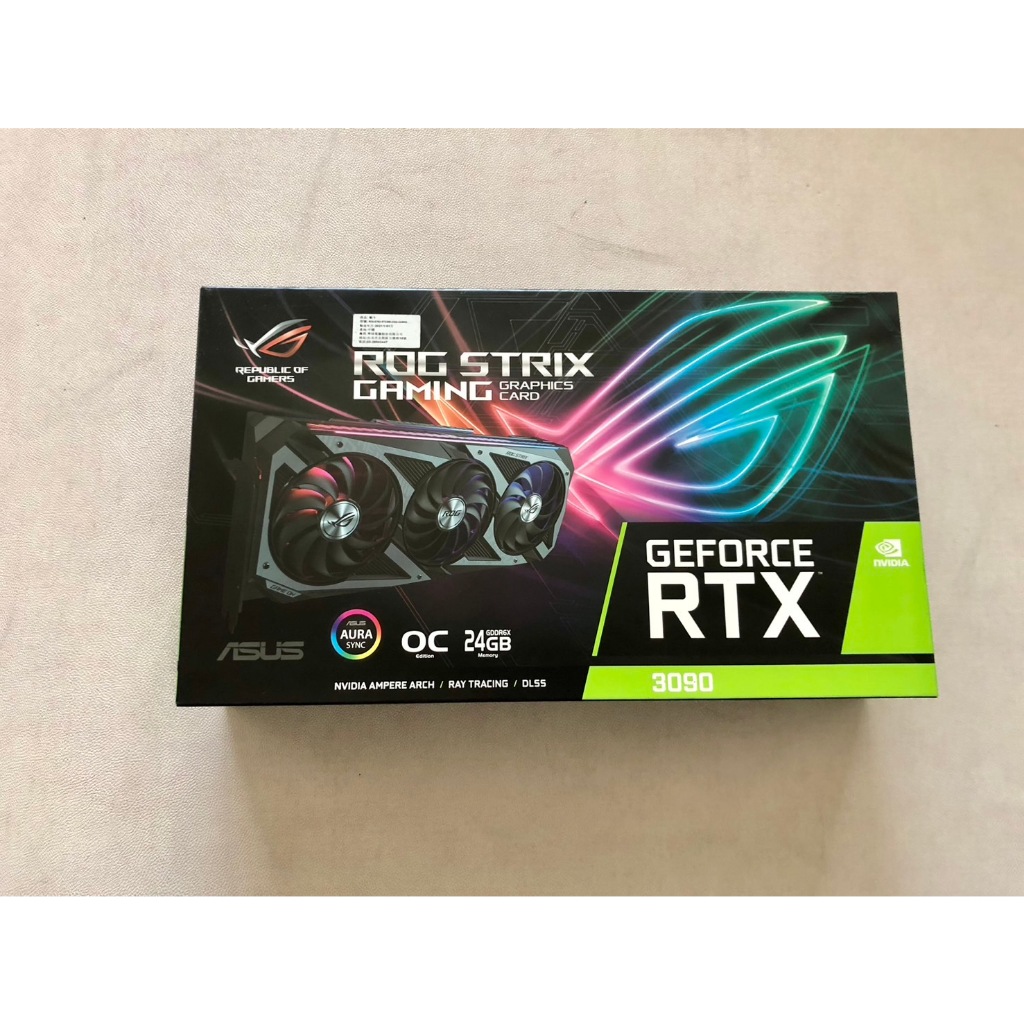 華碩 ASUS ROG STRIX RTX 3090 O24G 保固 RTX4090 4080 4070TI參考