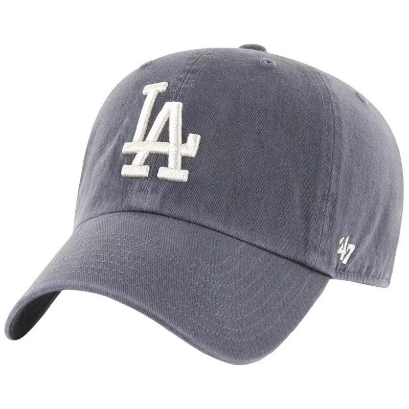 【'47 Brand】MLB DODGERS '47 CLEAN UP 洛杉磯道奇 老帽 / 棒球帽 (碳灰色x白色)