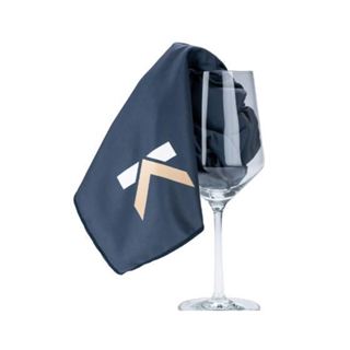 【預購】 美國KLOVEO 時尚海軍藍 酒杯 水晶玻璃杯 拋光布 擦拭布