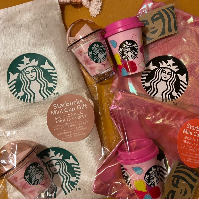 【阿肥的店】日本 Starbucks 星巴克 迷你杯禮物組 櫻花季