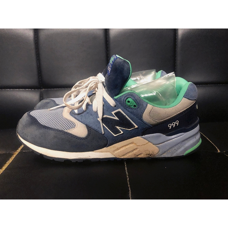 New Balance 999 日本古著 藍綠色 麂皮 SIZE: 44 US:10 二手 紐巴倫老球鞋