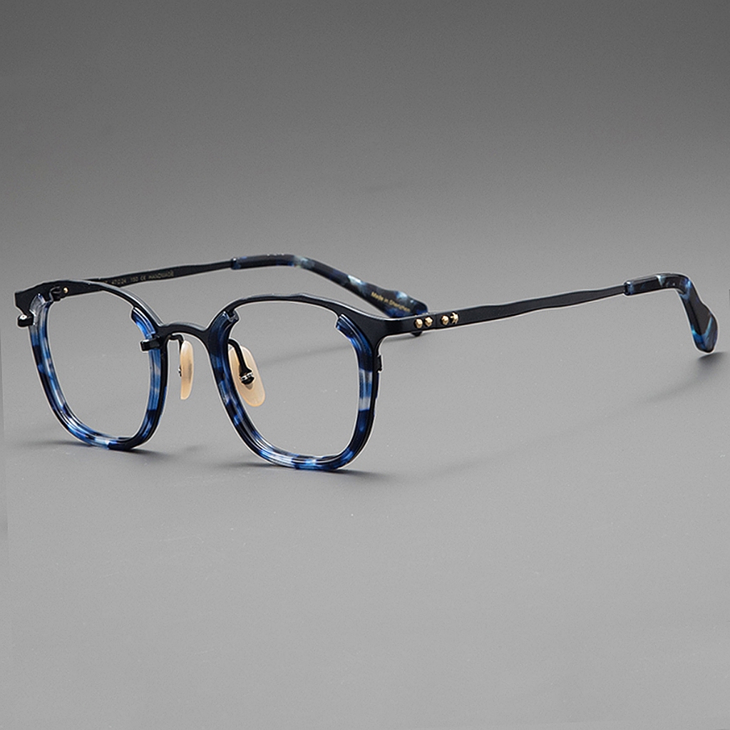 純鈦眼鏡 不規則眼鏡個性 配眼鏡有度數 近老眼鏡 原創個性潮流眼鏡 抗蘭光眼鏡變色 素顏手工眼鏡 玳瑁眼鏡
