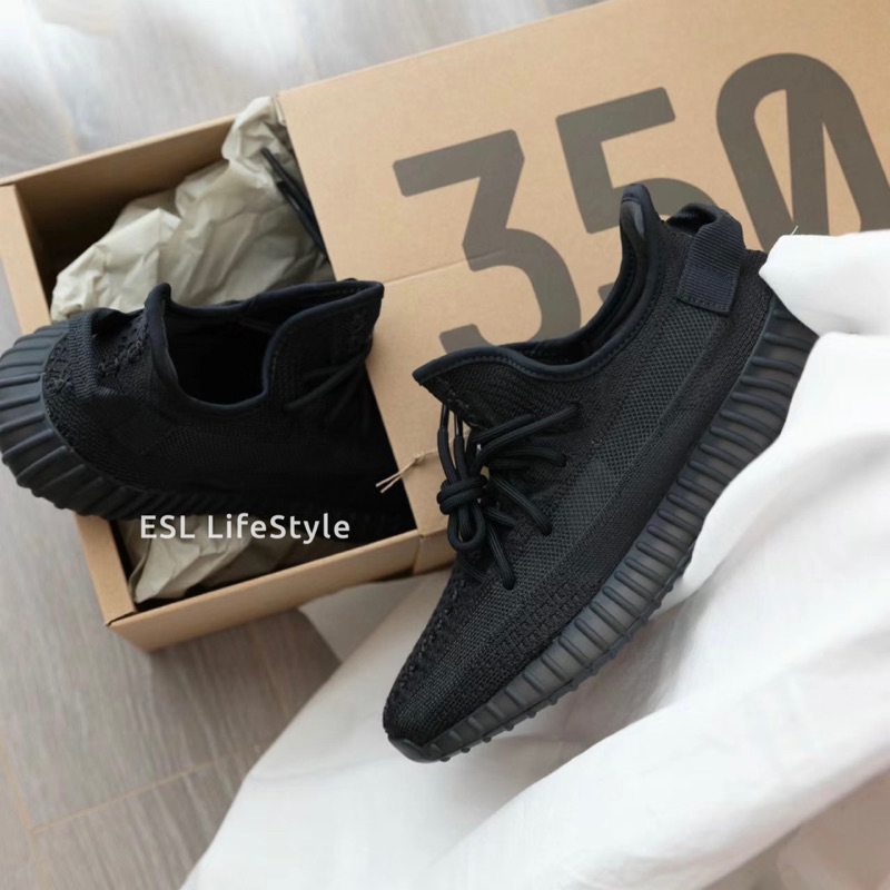 -ESL- 現貨 ADIDAS 愛迪達 YEEZY BOOST 350 V2 黑武士 黑魂 黑瑪瑙 男女鞋 HQ4540