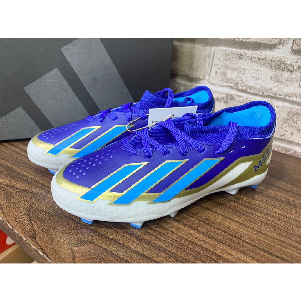 免運(過動兒)#A741全新ADIDAS X CRAZYFAST LEAGUE FG J MESSI 兒童室外足球鞋