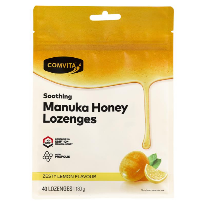 紐西蘭Comvita Manuka蜂膠喉糖 《預購》蜂膠檸檬/蜂膠茴香/蜂蜜橄欖葉 12/40顆包裝