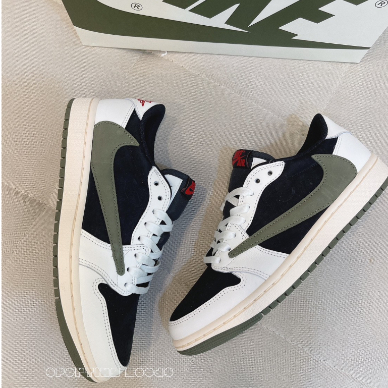 S.G Travis Scott x Air Jordan 1 Olive DZ4137-106 橄欖綠 倒勾 女款