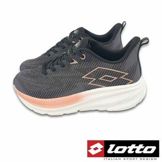 【MEI LAN】義大利 LOTTO (女) 超速跑 輕量 極避震 跑鞋 透氣 3E寬楦 5391 黑玫瑰金另有多色可選