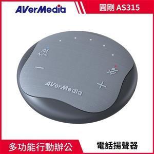 圓剛AVerMedia AS315 智慧抗噪通話音箱【黑】 台灣製造 品質保固有保障 收音播聲一體 擁有高品質喇叭與麥克