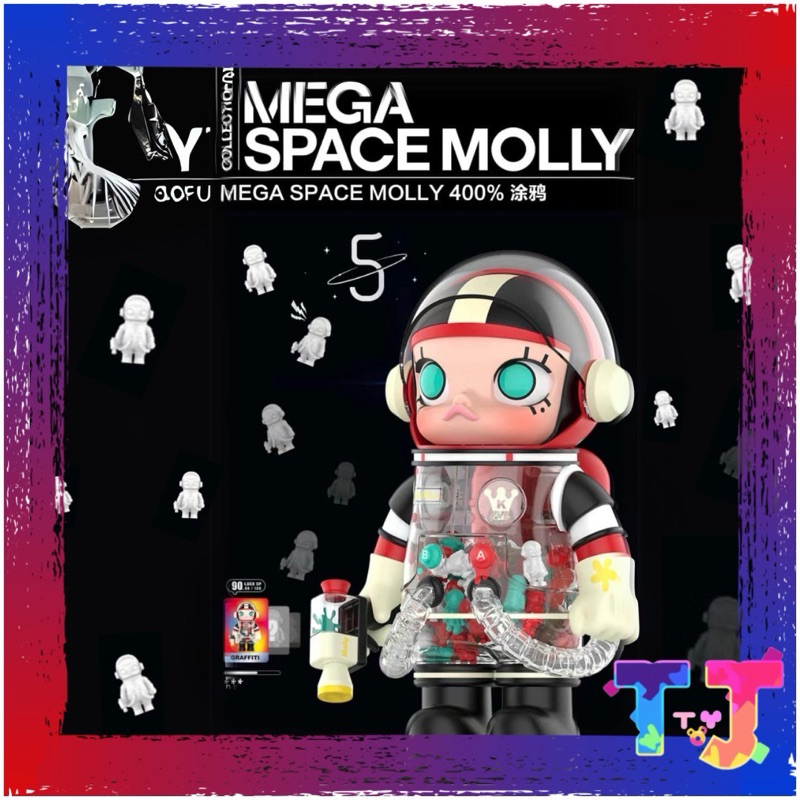 ［預購］泡泡瑪特MEGA SPACE MOLLY五週年塗鴉400%
