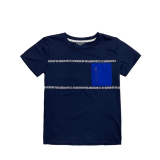 MCGREGOR 瑪格麗格 針織貼袋撞色款圓領T恤-男童款(231704)