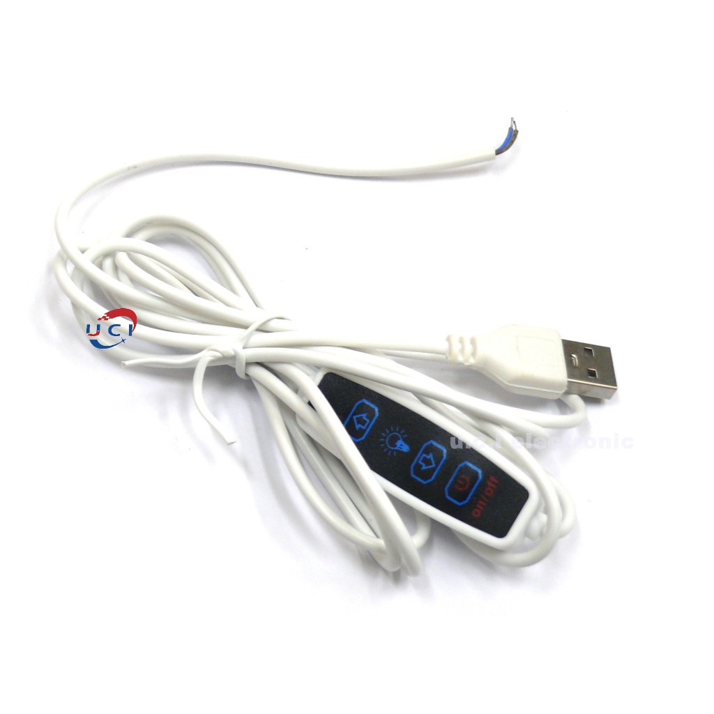 【UCI電子】 (L-36) USB調光開關線（三鍵開關）用於直播燈 酷斃燈 小夜燈USB數據線