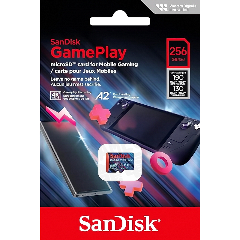 SANDISK GAMEPLAY TF 256G 256GB MICROSD 記憶卡 4K 讀190MB/S 台灣公司貨