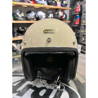 Penguin PN-786/素色 3/4罩 復古安全帽.出清恕不退回-【萬勝騎士裝備】