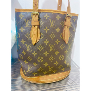 二手 正品 LV Louis Vuitton 中古 小水桶包 老花 手提包