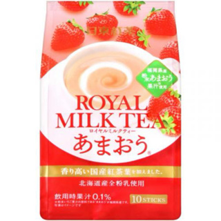 現貨 🐥日本🇯🇵日東紅茶奶茶季節限定：草莓奶茶 10入