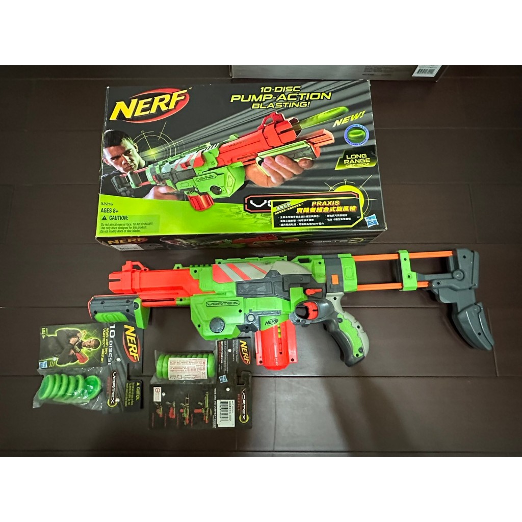 NERF 玩具槍+圓盤 二手