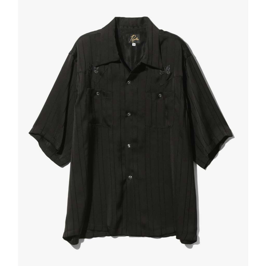 【Hills】NEEDLES S/S COWBOY ONE-UP SHIRT 黑色 襯衫 蝴蝶 現貨