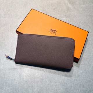 🇨🇵 HERMES 愛馬仕 小牛皮拉鍊絲巾長夾