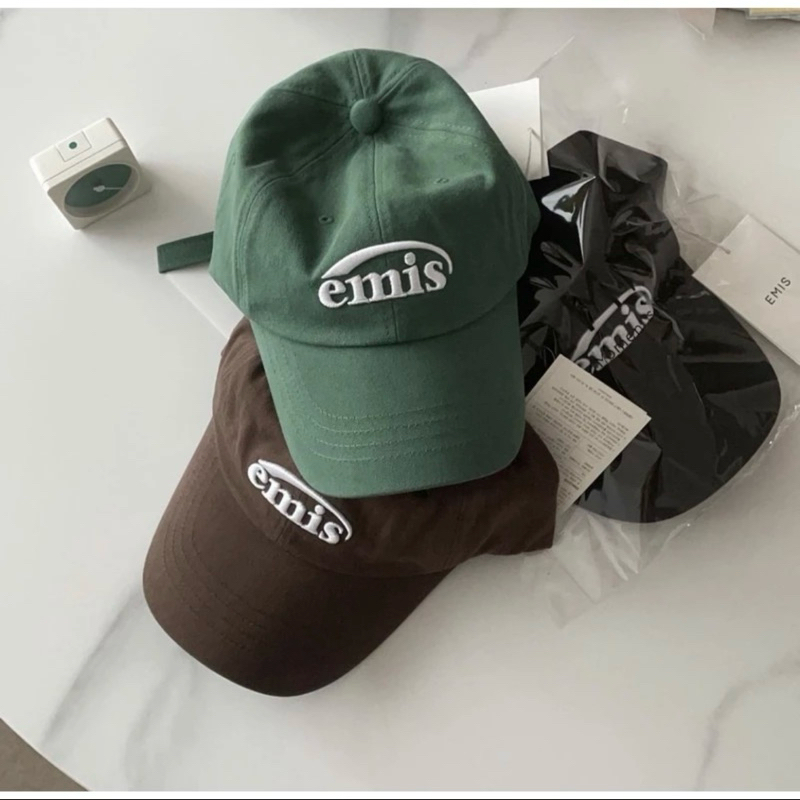 韓國代購 EMIS 經典 Logo 老帽 棒球帽 帽子 emis